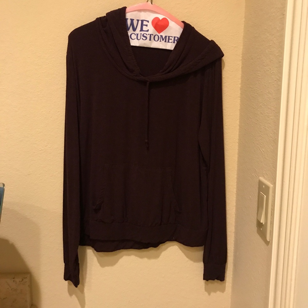 Brandy melville maroon hoodie